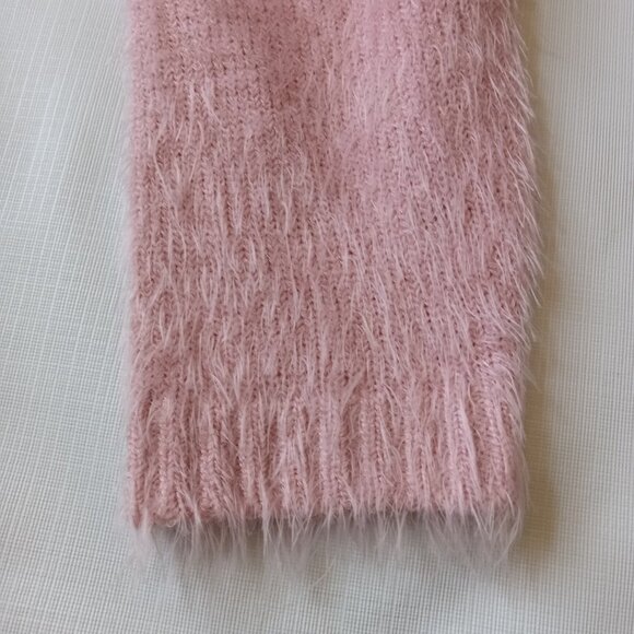 Chelsea & Theodore Pink Eyelash Knit Plus Size Open Front Cardigan Women's XXL - Picture 10 of 12